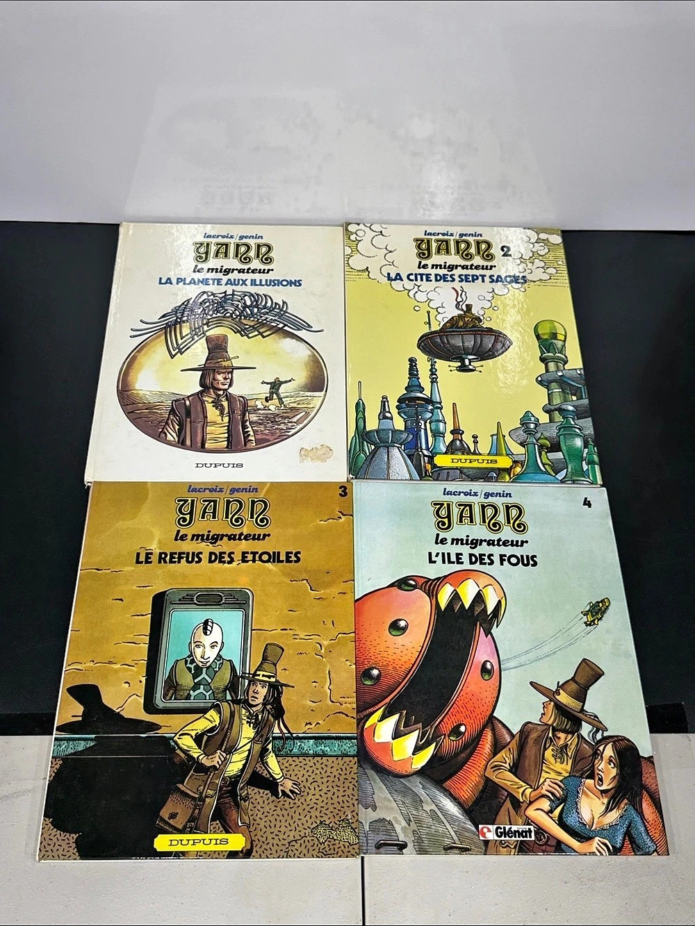 Vintage Yann Le Migrateur Vol 1-4 Lacroix Genin Glénat French Sci-Fi BD Lot